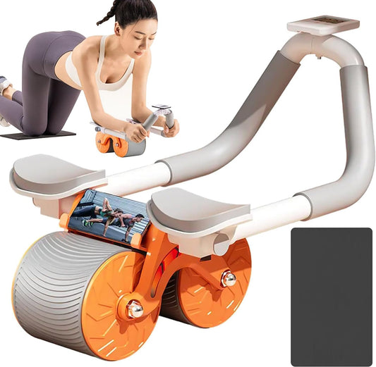 Rolo Abdominal 2-em-1 de Retorno Automático