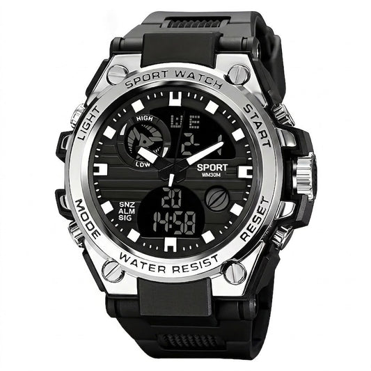 Relógio G-Shock com Ecrã Duplo – Resistente ao Choque, Resistente à Água e Luz LED