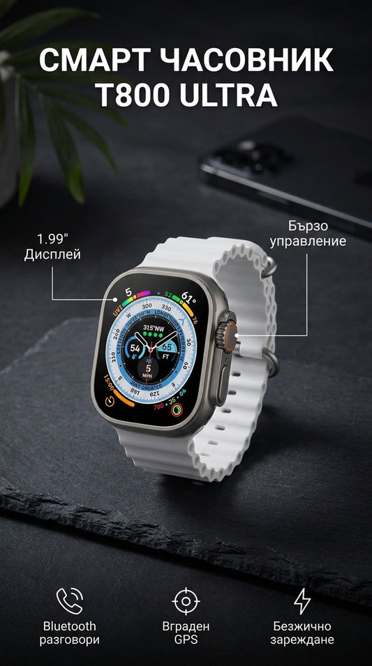 Смарт часовник T800 Wedo Ultra™
