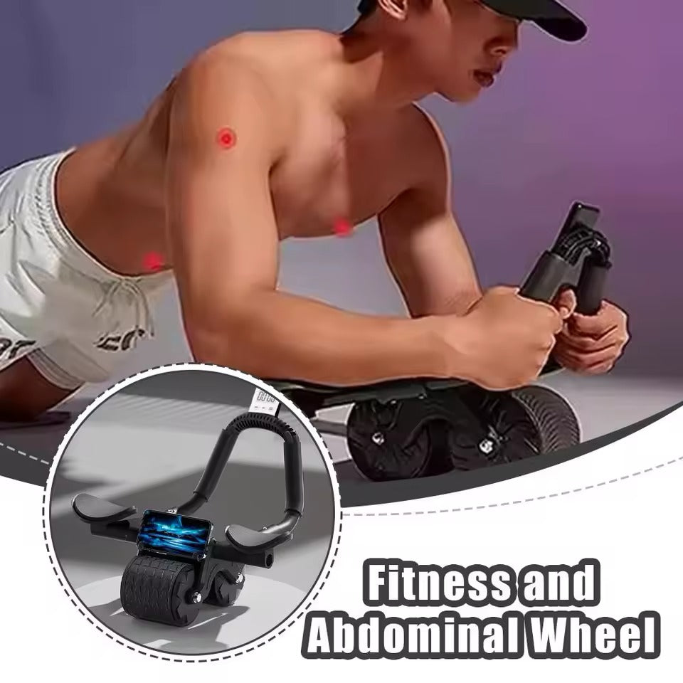 Rolo Abdominal 2-em-1 de Retorno Automático