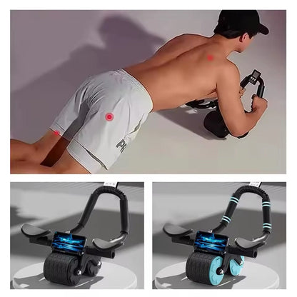 Rolo Abdominal 2-em-1 de Retorno Automático