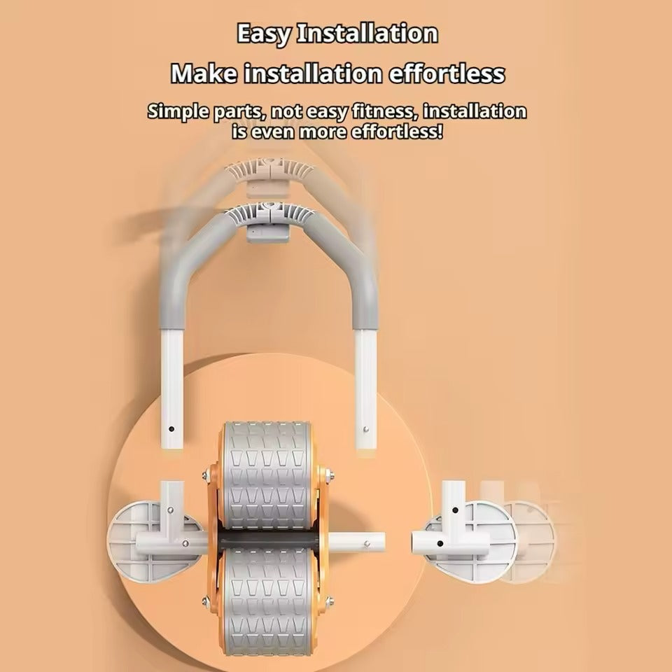 Rolo Abdominal 2-em-1 de Retorno Automático